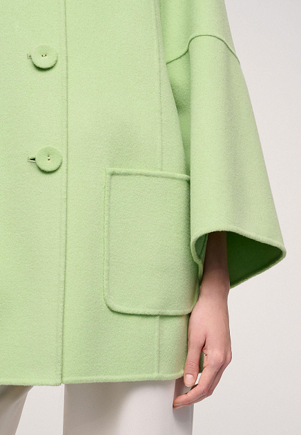 Пальто LUISA SPAGNOLI  - Шерсть - цвет зеленый