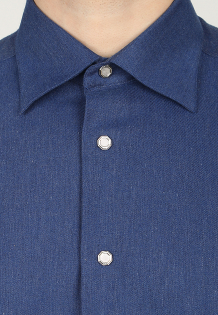 Рубашка STEFANO RICCI  - Хлопок - цвет синий