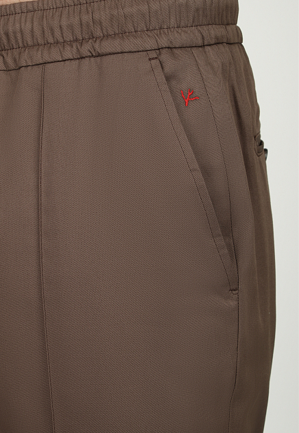 Спортивные брюки ISAIA  - Хлопок - цвет коричневый