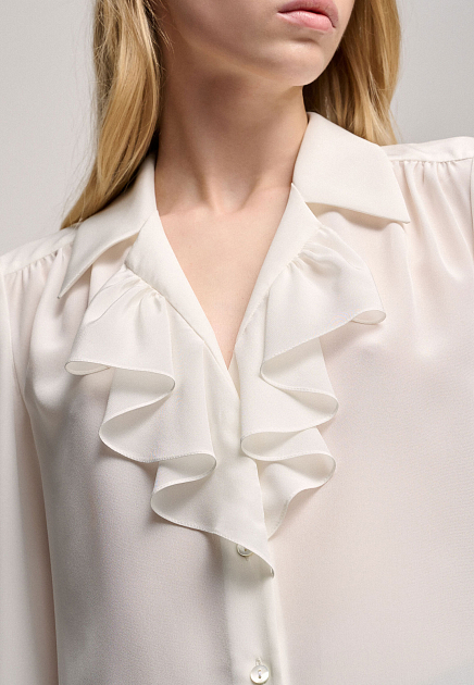 Блуза LUISA SPAGNOLI  - Шелк - цвет белый