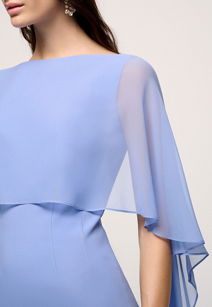 Платье LUISA SPAGNOLI  - Вискоза, Шелк - цвет голубой