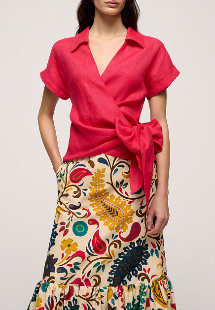 Блуза с поясом  LUISA SPAGNOLI