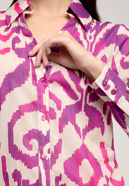 Блуза LUISA SPAGNOLI  - Хлопок - цвет розовый