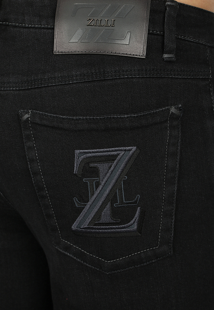 Джинсы с вышитым логотипом на кармане ZILLI - ФРАНЦИЯ