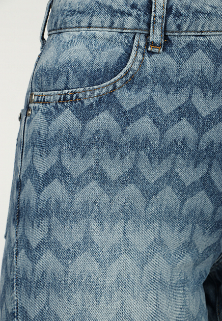 Укороченные джинсы со сплошным принтом Monogram PATRIZIA PEPE - ИТАЛИЯ