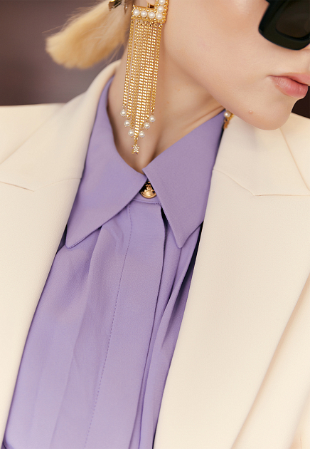 Блуза ELISABETTA FRANCHI  - Вискоза - цвет фиолетовый