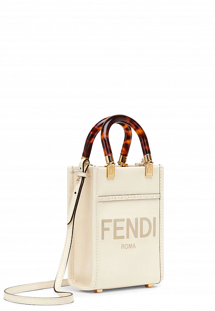 Мини-сумка с логотипом  FENDI - ИТАЛИЯ
