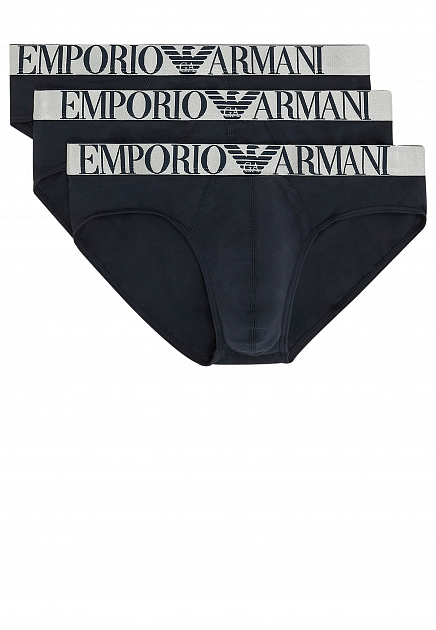 Комплект трусов с логотипированной резинкой  EMPORIO ARMANI