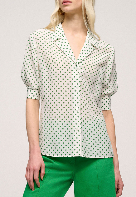 Блуза LUISA SPAGNOLI  - Шелк - цвет белый