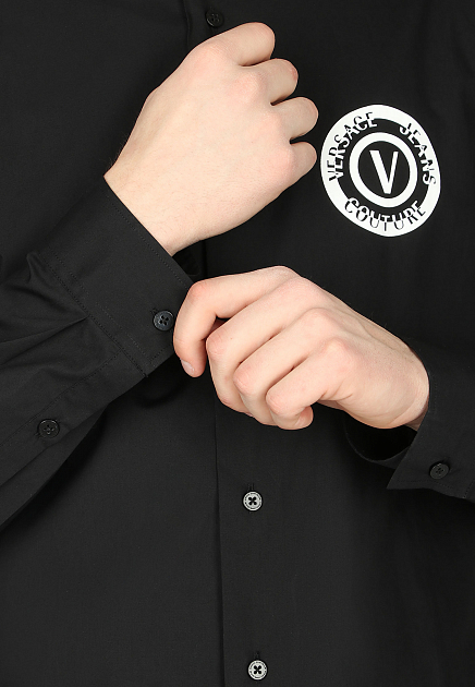 Рубашка VERSACE JEANS COUTURE  - Хлопок - цвет черный