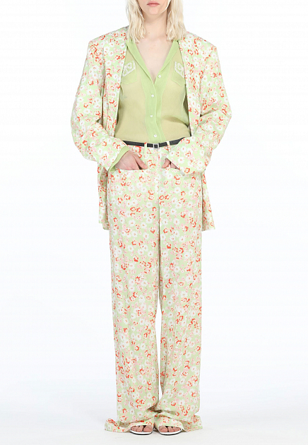 Однобортный пиджак с цветочным принтом  No21 - ИТАЛИЯ