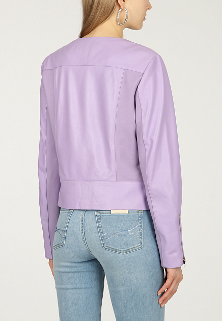 Куртка LIU JO  - Кожа - цвет фиолетовый