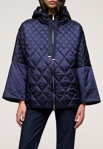 Утепленная куртка с диагональной стежкой LUISA SPAGNOLI