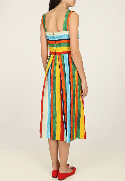Платье DOLCE&GABBANA  - Хлопок, Вискоза - цвет разноцветный