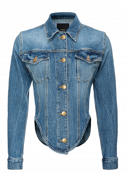Асимметричная джинсовая рубашка  PINKO