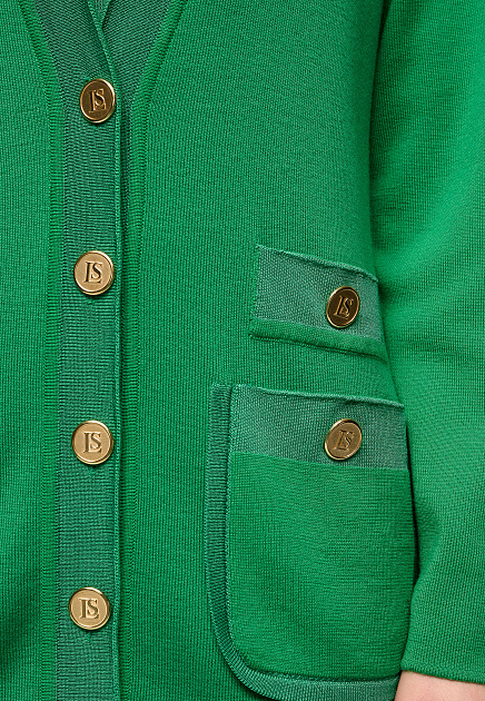 Кардиган LUISA SPAGNOLI  - Шерсть - цвет зеленый
