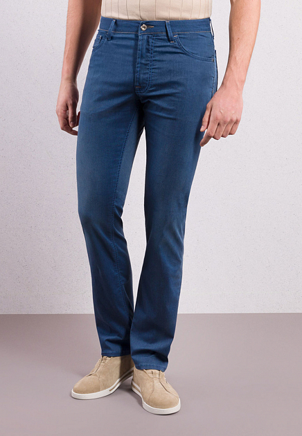 Зауженные джинсы с вышивкой  STEFANO RICCI - ИТАЛИЯ