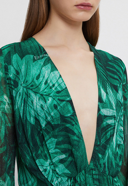 Платье ERMANNO FIRENZE  - Полиэстер - цвет зеленый