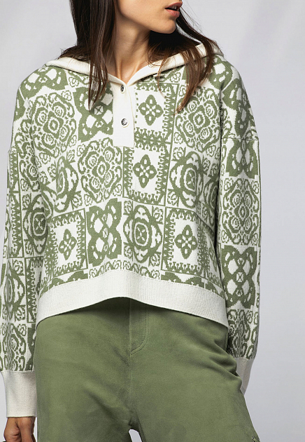 Пуловер MAX&MOI  - Шерсть - цвет зеленый