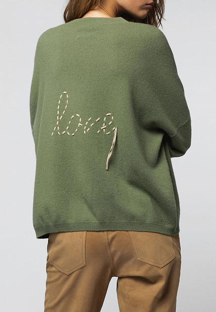 Пуловер MAX&MOI  - Шерсть, Кашемир - цвет зеленый