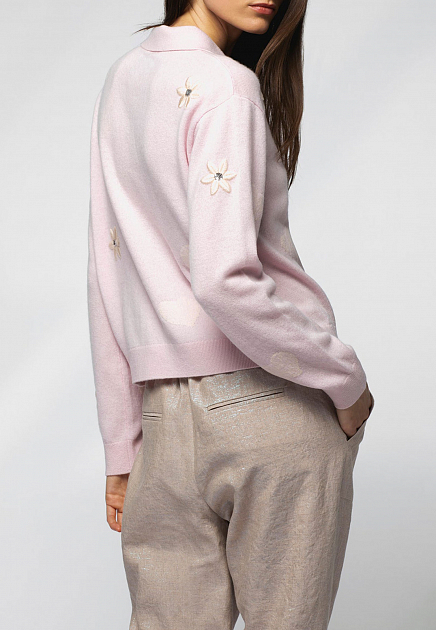 Пуловер MAX&MOI  - Шерсть, Кашемир - цвет розовый