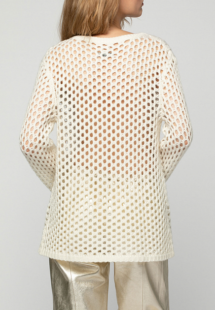 Пуловер MAX&MOI  - Шерсть - цвет белый