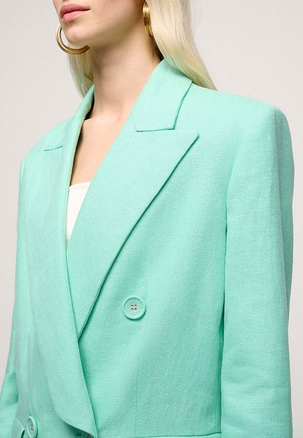 Жакет LUISA SPAGNOLI  - Лён - цвет зеленый