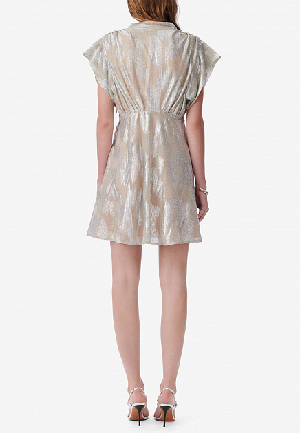 Платье IRO  - Полиэстер, Люрекс - цвет белый