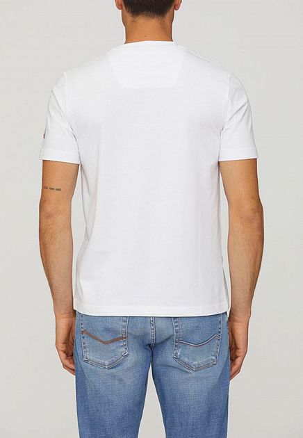 Хлопковая футболка с принтом и вышивкой AERONAUTICA MILITARE - ИТАЛИЯ