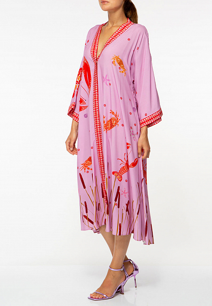 Платье IVI COLLECTION  - Вискоза - цвет розовый
