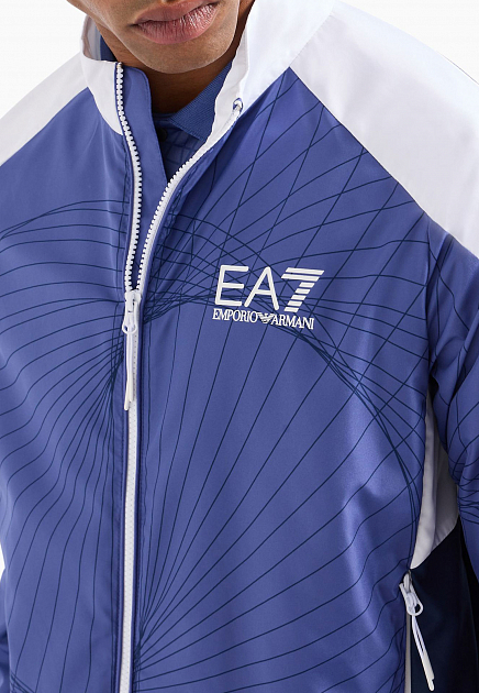 Спортивный костюм EA7  - Полиэстер - цвет синий
