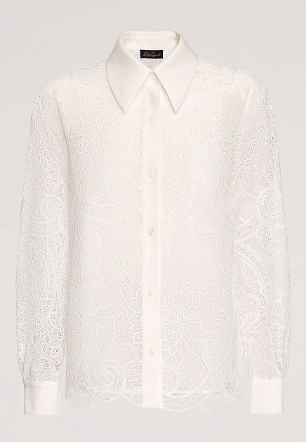Блуза с кружевом пейсли LUISA SPAGNOLI