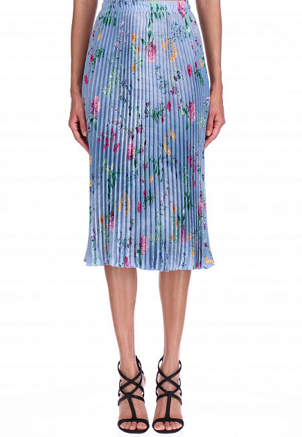 Плиссированная юбка с цветочным принтом  ERMANNO SCERVINO