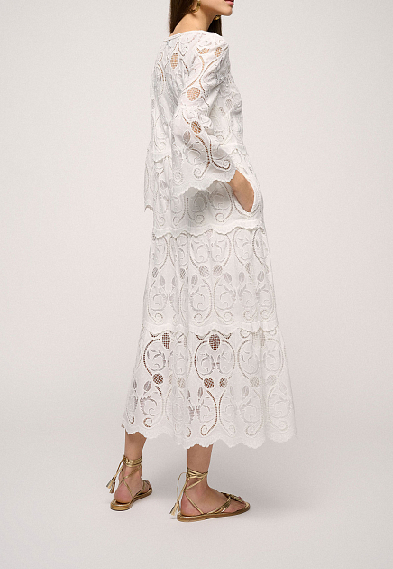 Платье LUISA SPAGNOLI  - Хлопок - цвет белый