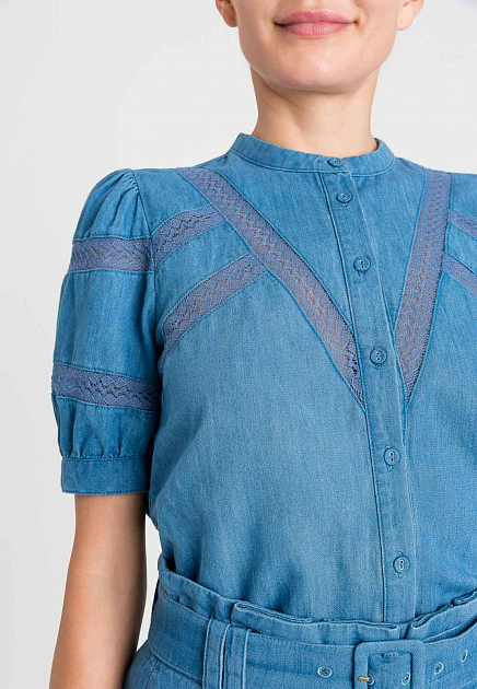 Блуза TWINSET Milano  - Хлопок - цвет синий