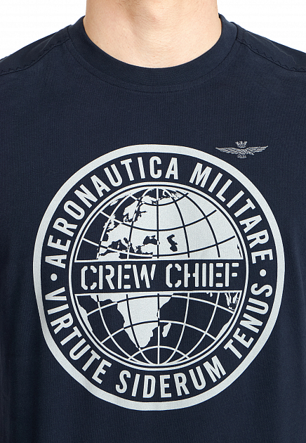 Свитшот AERONAUTICA MILITARE  - Хлопок - цвет синий