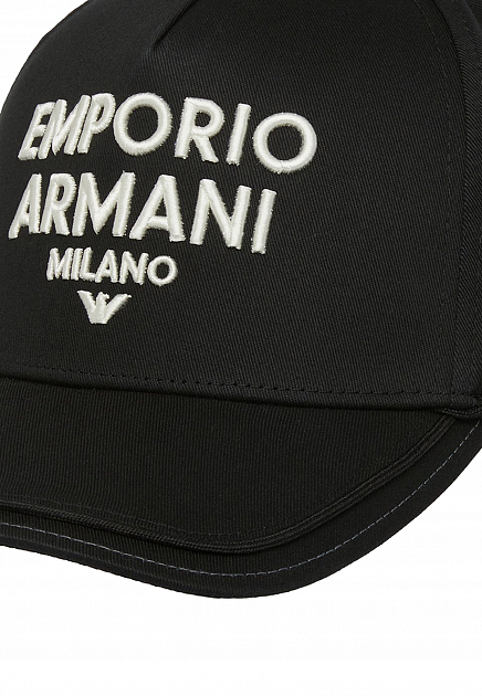 Бейсболка EMPORIO ARMANI  - Хлопок - цвет черный