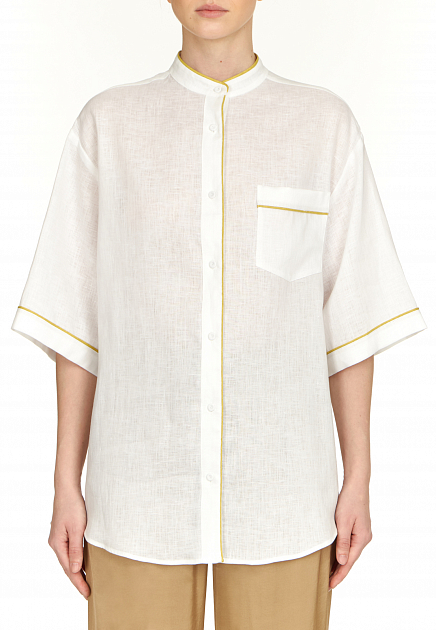 Рубашка FABIANA FILIPPI  - Лён - цвет белый