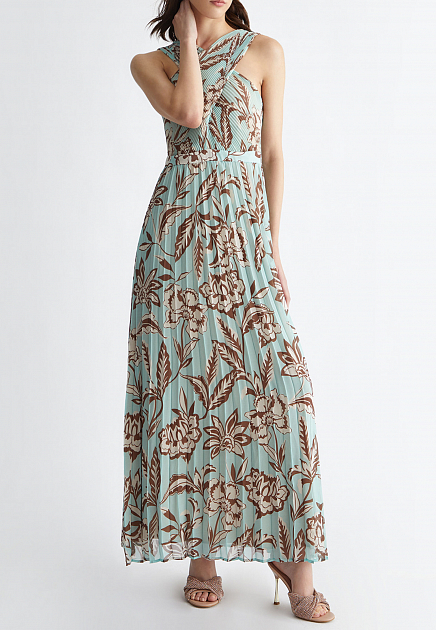 Плиссированное платье с цветочным принтом  LIU JO - ИТАЛИЯ