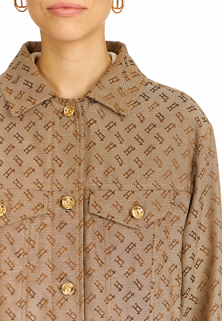 Куртка HERNO  - Хлопок, Полиэстер - цвет коричневый