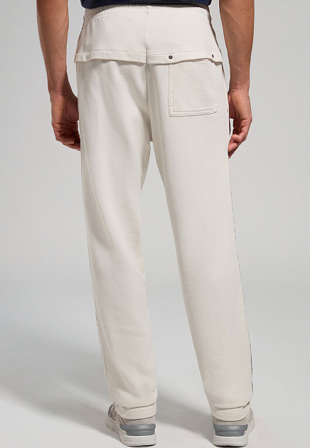 Спортивные брюки от костюма BIKKEMBERGS  - Хлопок - цвет белый