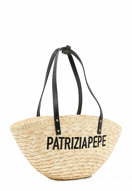 Соломенная сумка-шоппер PATRIZIA PEPE