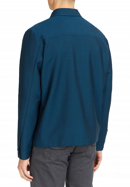Рубашка CORNELIANI  - Шерсть - цвет синий