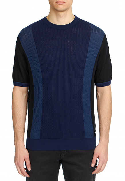 Пуловер STEFANO RICCI  - Хлопок, Шелк - цвет синий