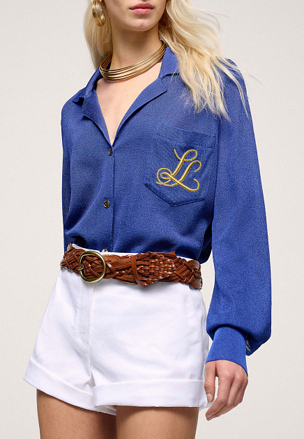 Блуза LUISA SPAGNOLI  - Вискоза - цвет синий