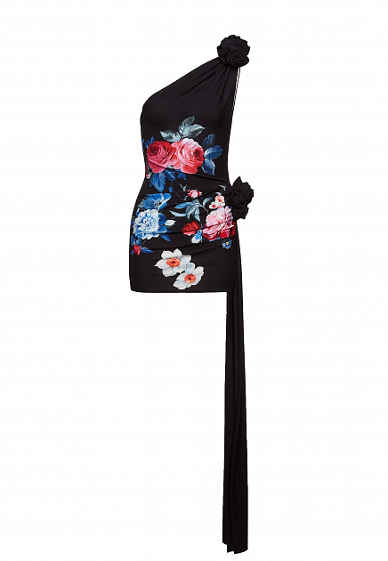Мини-платье с цветочным принтом MAGDA BUTRYM