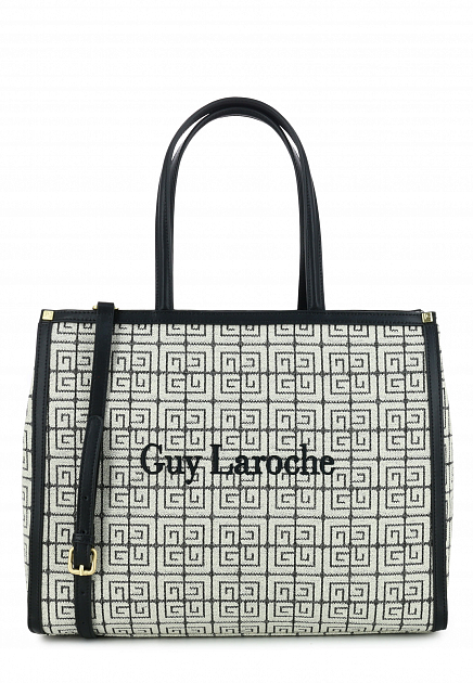 Жаккардовая сумка с вышитым логотипом  GUY LAROCHE