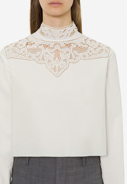 Блуза PHILOSOPHY DI LORENZO SERAFINI  - Хлопок - цвет белый
