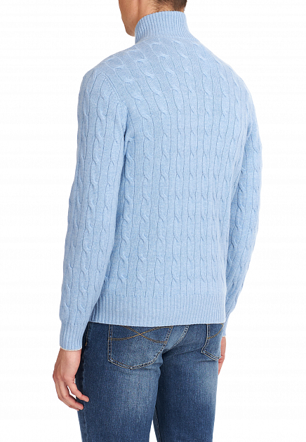 Пуловер BRUNELLO CUCINELLI  - Кашемир - цвет синий