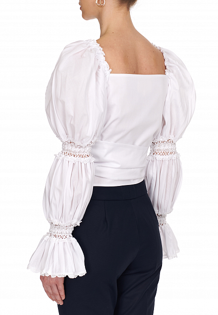 Блуза LUISA SPAGNOLI  - Полиэстер - цвет белый